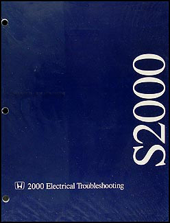 2000 Honda S2000 Electrical Troubleshooting Manual Original 