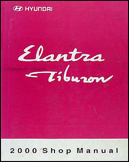 2000 Hyundai Elantra and Tiburon Shop Manual Original 