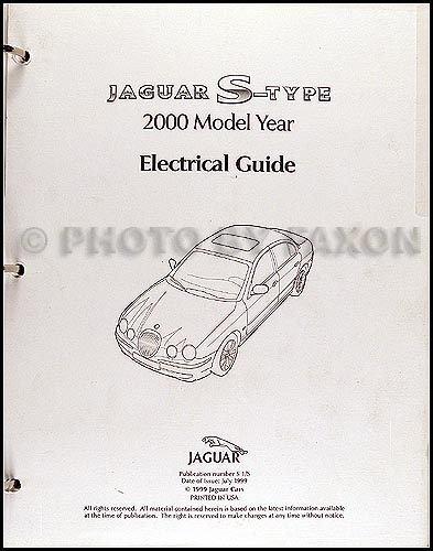 JAGUAR S-TYPE 2003 ELECTRICAL GUIDE MANUAL REPRINTED COMB BOUND 