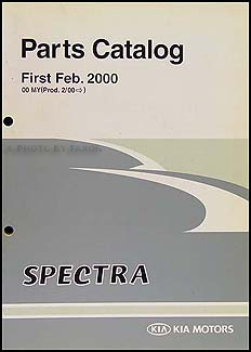 2000 Kia Spectra Parts Book Original 