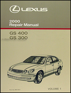 2000 Lexus GS 300 400 Original Repair Manual Volume 1 Only