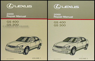 2000 Lexus GS 300 GS 400 Original Repair Manual 2 Volume Set