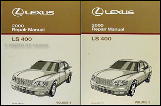 2000 Lexus LS 400 Repair Manual Original 2 Volume Set
