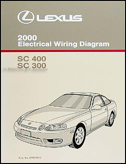 2000 Lexus SC 300 and SC 400 Wiring Diagram Manual SC300 SC400