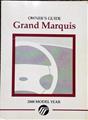 2000 Mercury Grand Marquis Owner's Manual Original