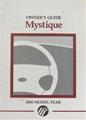 2000 Mercury Mystique Owner's Manual Original