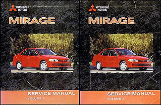 2000 Mitsubishi Mirage Repair Manual Set Original