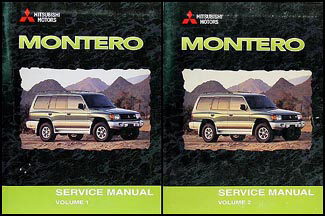 2000 Mitsubishi Montero Repair Manual Set Original