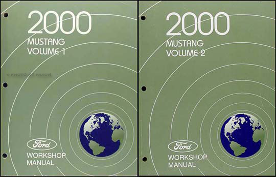 2000 Ford Mustang Shop Manual Original 2 Volume Set 