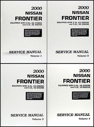 2000 Nissan Frontier Pickup Repair Manual Set Original 