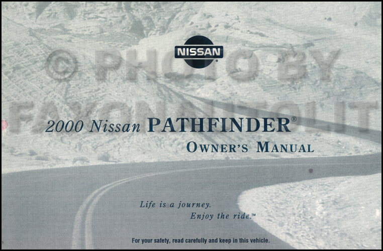 2000 Nissan Pathfinder Owner's Manual Original