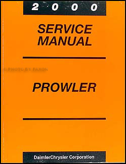 2000 Plymouth Prowler Shop Manual Original