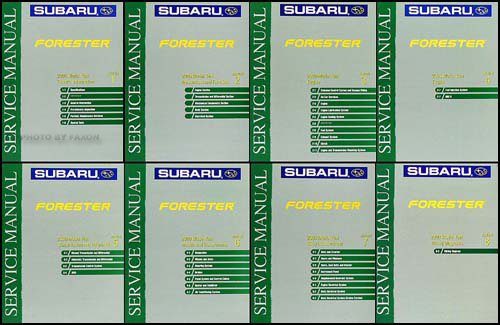2000 Subaru Forester Repair Manual Original 8 Volume Set 
