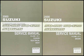 2000 Suzuki Vitara/Grand Vitara Repair Manual Set Original