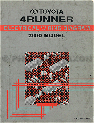 2000 Toyota 4Runner Wiring Diagram Manual Original