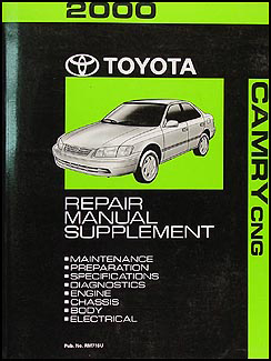 2000 Toyota Camry CNG Repair Manual Original Supplment