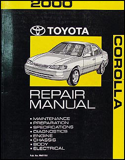 2000 Toyota Corolla Repair Manual Original