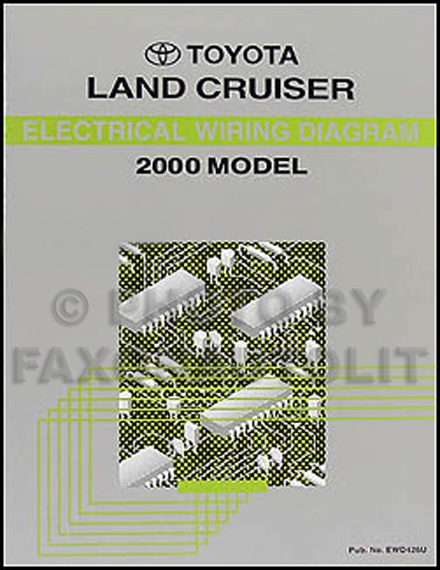 2000 Toyota Land Cruiser Wiring Diagram Manual Original