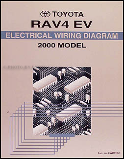 2000 Toyota RAV4 Electric Vehicle Wiring Diagram Manual Original