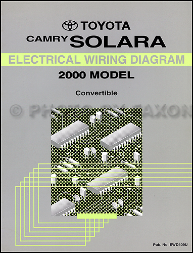 2000 Toyota Camry Solara Convertible Wiring Diagram Manual Original