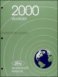 2000 Mercury Villager Repair Manual Original