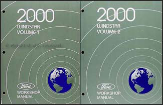 2000 Ford Windstar Repair Manual 2 Volume Set Original