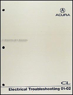 2001-2002 Acura CL Electrical Troubleshooting Manual Original