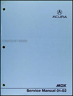 2001-2002 Acura MDX Shop Manual Original 