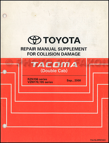 2001-2004 Toyota Tacoma Double Cab Body Collision Manual Original