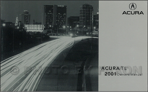 2001 Acura TL Owners Manual Original