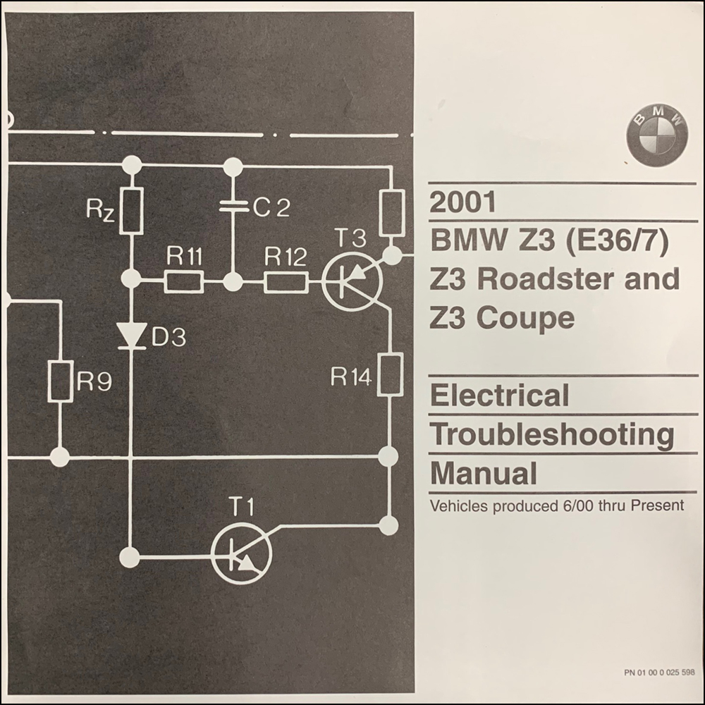 2001 BMW Z3 Roadster/Coupe Electrical Troubleshooting Manual Original