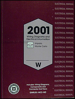 2001 Impala and Monte Carlo Wiring Diagram Original