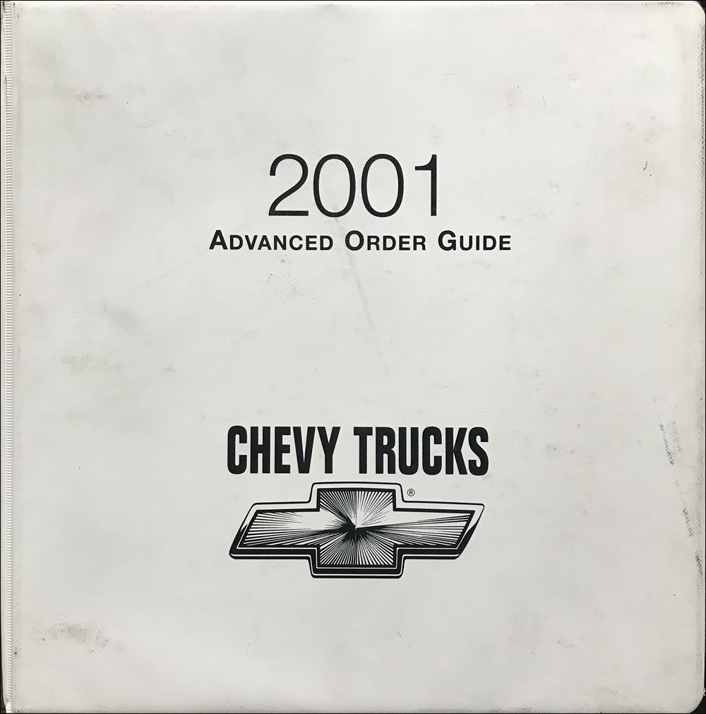 2001 Chevrolet Truck Advanced Order Guide Original
