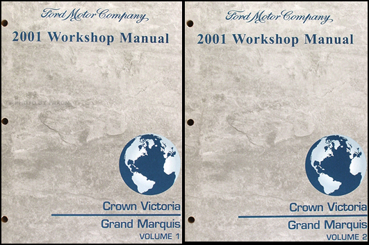 2001 Ford Crown Victoria and Mercury Grand Marquis Repair Shop Manual set