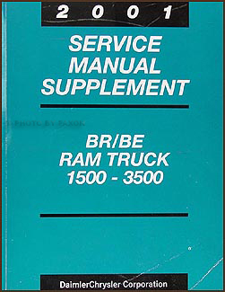 2001 Dodge Ram Truck Shop Manual Original Supplement