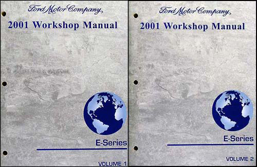2001 Ford Econoline Van and Club Wagon Repair Shop Manual Set of 2 Original