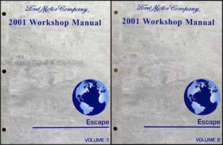 2001 Ford Escape Repair Manual Original 2 Volume Set