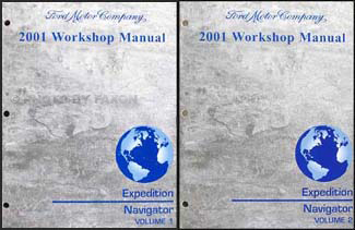 2001 Ford Expedition & Lincoln Navigator Repair Manual Original 2 Volume Set 