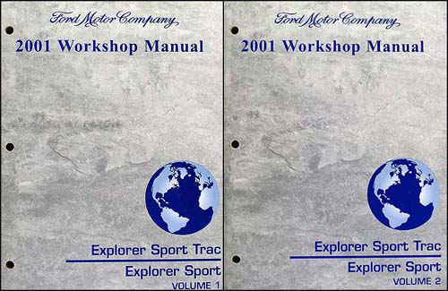 2001 Ford Explorer Sport Trac Pickup and Explorer SUV Repair Shop Manual Set
