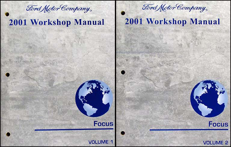 2001 Ford Focus Shop Manual 2 Volume Set Original
