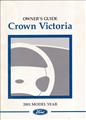 2001 Ford Crown Victoria Owner's Manual Original