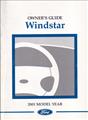 2001 Ford Windstar Owner's Manual Original