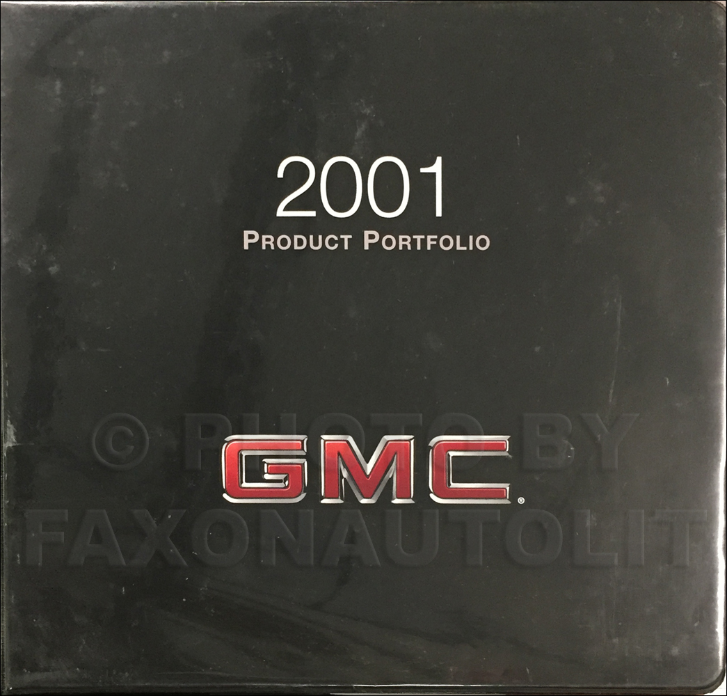 2001 GMC Color & Upholstery Dealer Album/Data Book Original