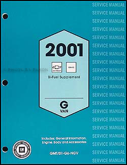2001 Express/Savana Bi-Fuel Shop Manual Original Supplement