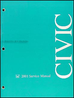 2001 Honda Civic Repair Manual Original 
