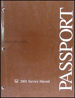 2001 Honda Passport Repair Manual Original 