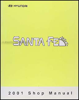 2001 Hyundai Santa Fe Shop Manual Original
