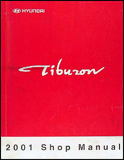 2001 Hyundai Tiburon Shop Manual Original