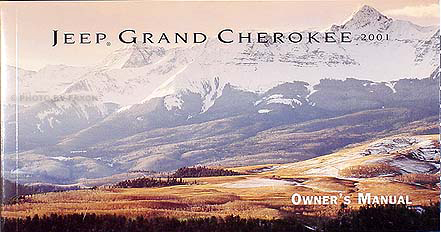 2001 Jeep Grand Cherokee Original Owner's Manual Laredo/Limited