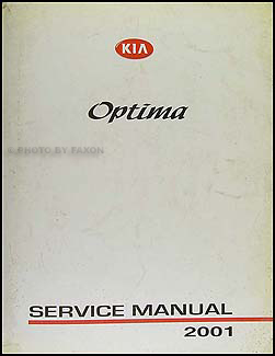 2001 Kia Optima Repair Manual Original 